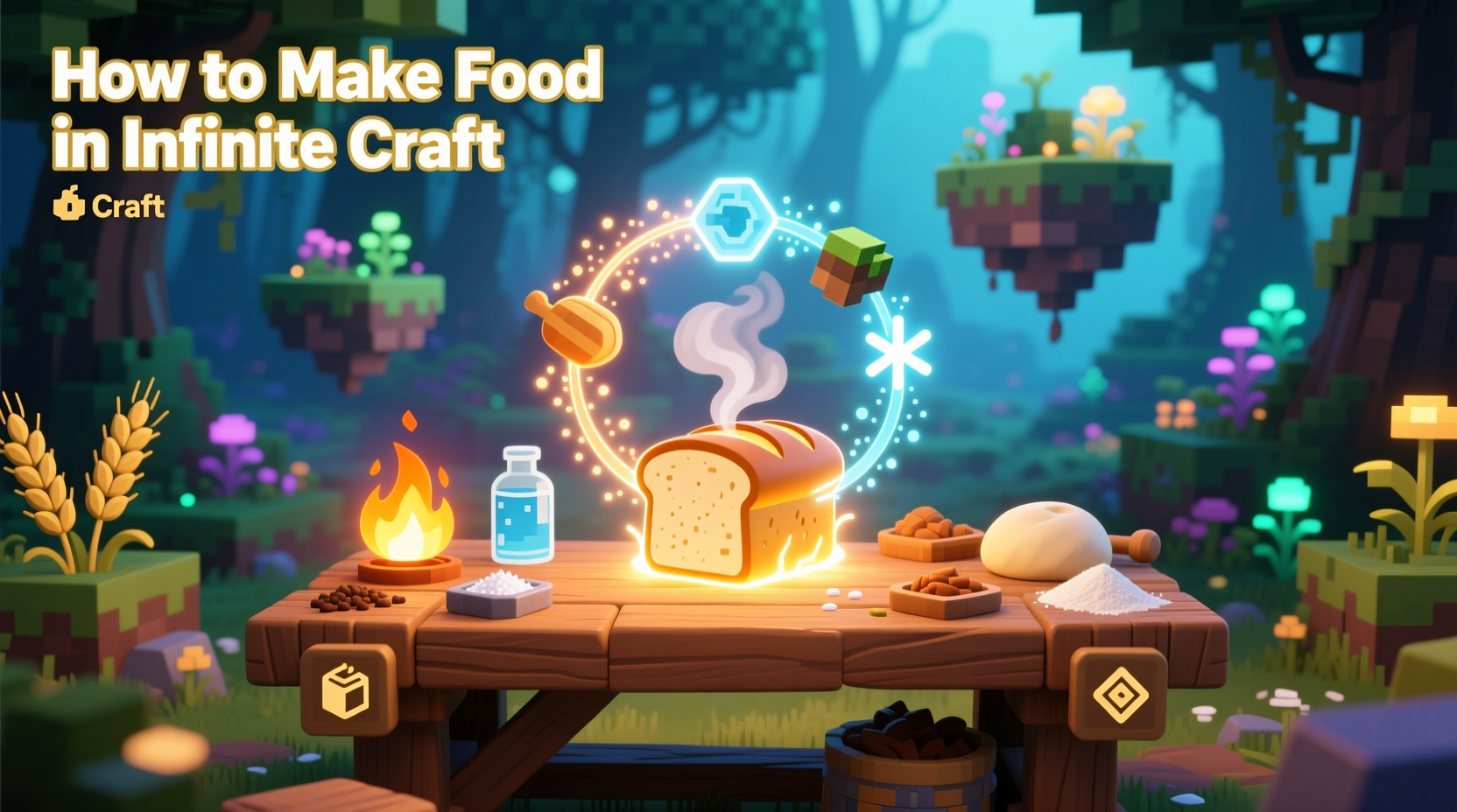 how to make food in infinite craft