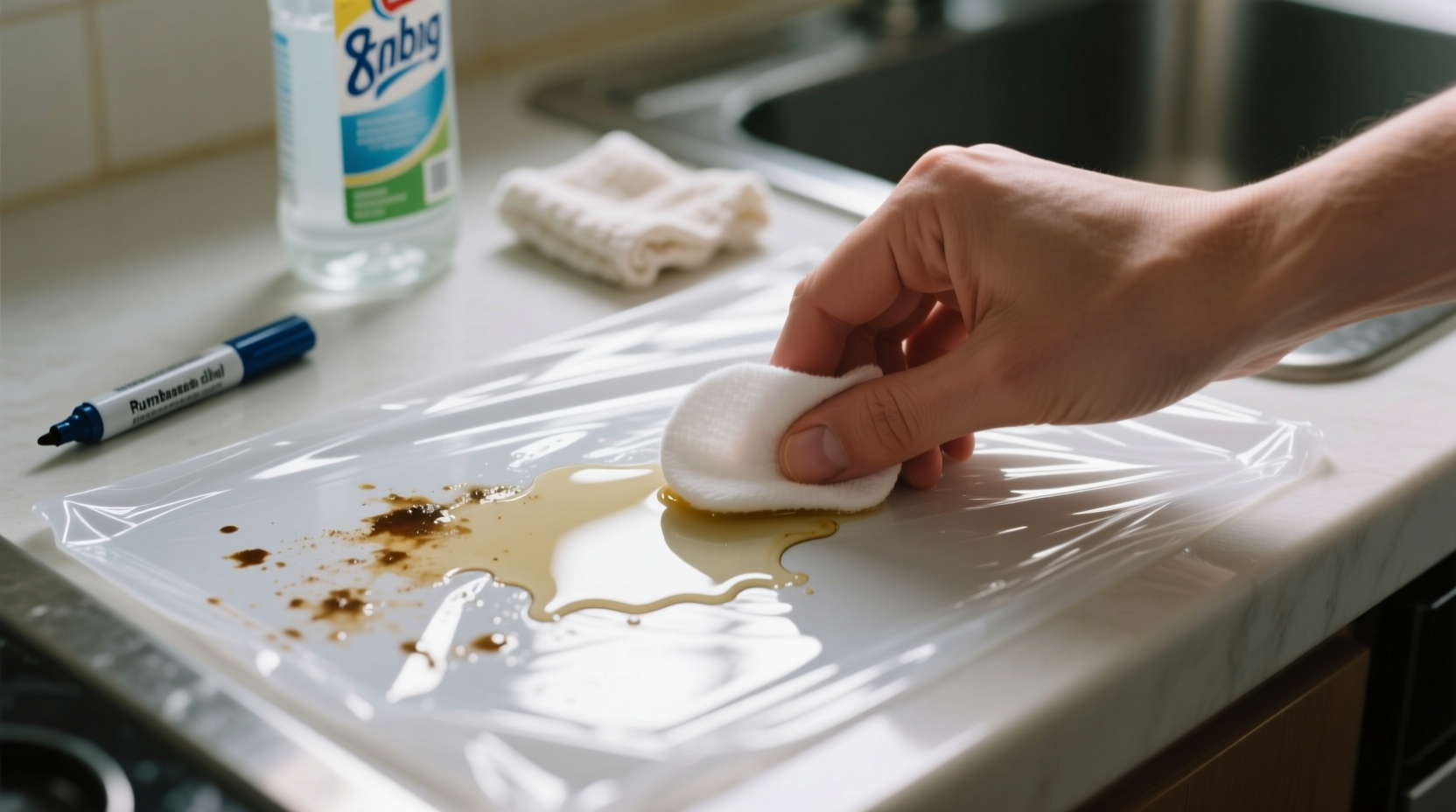 how to remove permanent marker from plastic