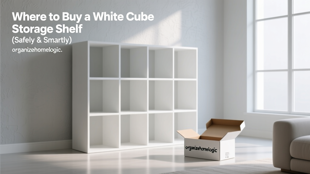 Where to Buy a White Cube Storage Shelf (Safely & Smartly)