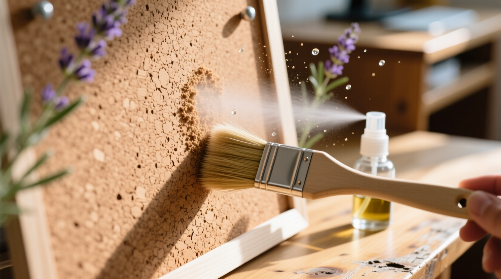 eco friendly cleaning tips for cork bulletin boards