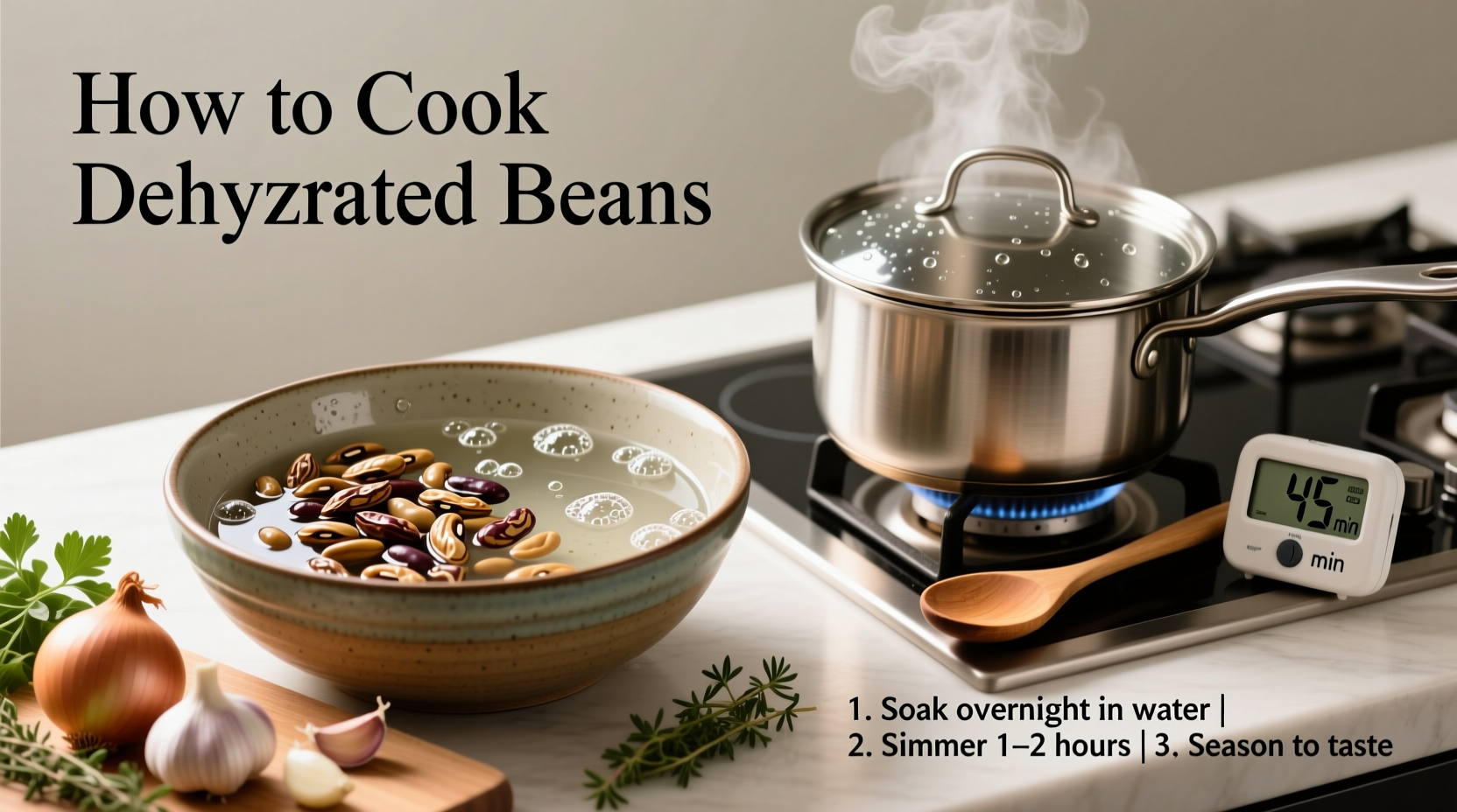 how to cook dehydrated beans
