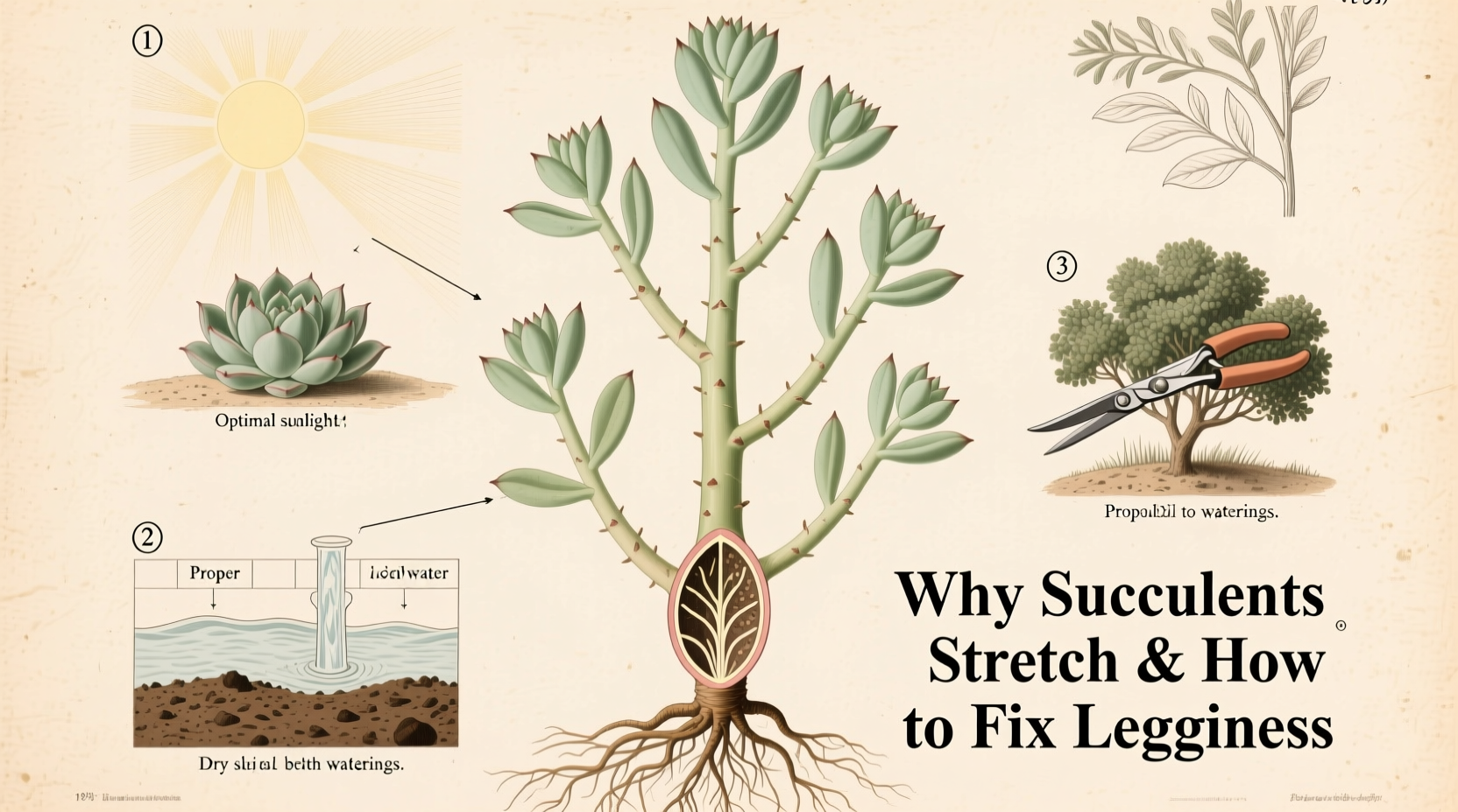 Why Is My Succulent Stretching Out Tall Causes And How To Fix Leggy Plants