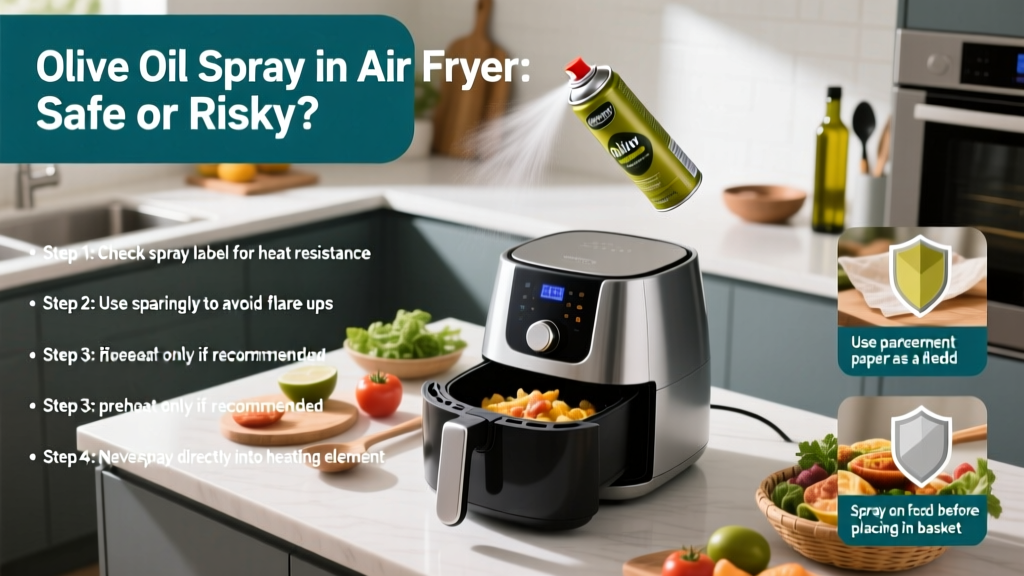 Olive Oil Spray in Air Fryer: Safe or Risky?