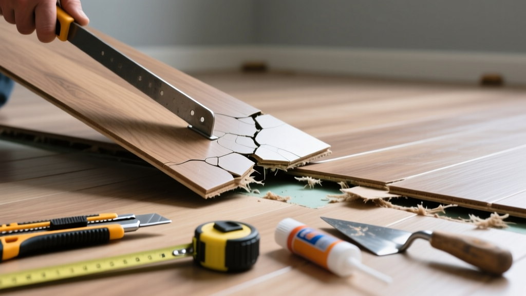 Vinyl Floor Lifting: Replace Damaged Plank or Seam