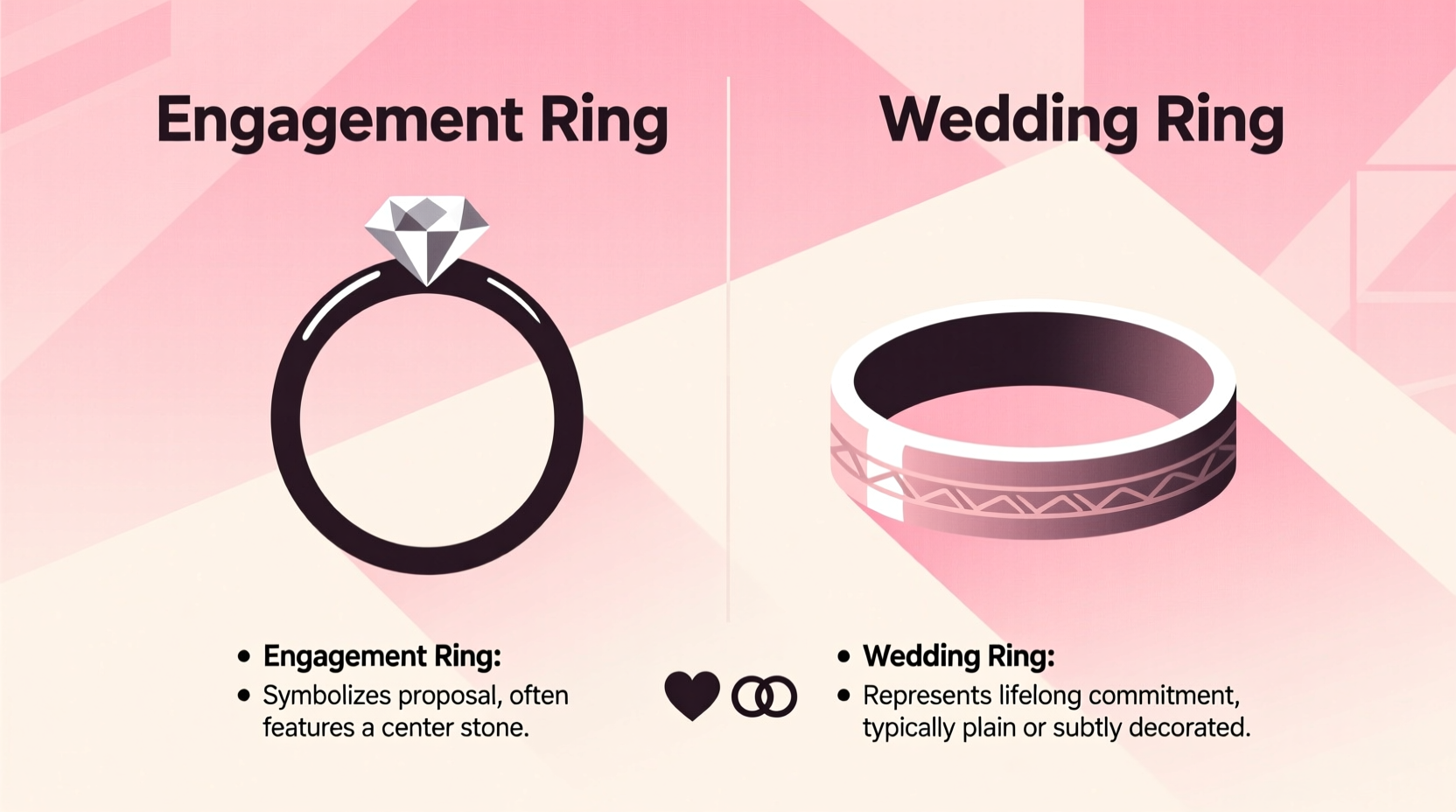is the wedding ring and engagement ring the same