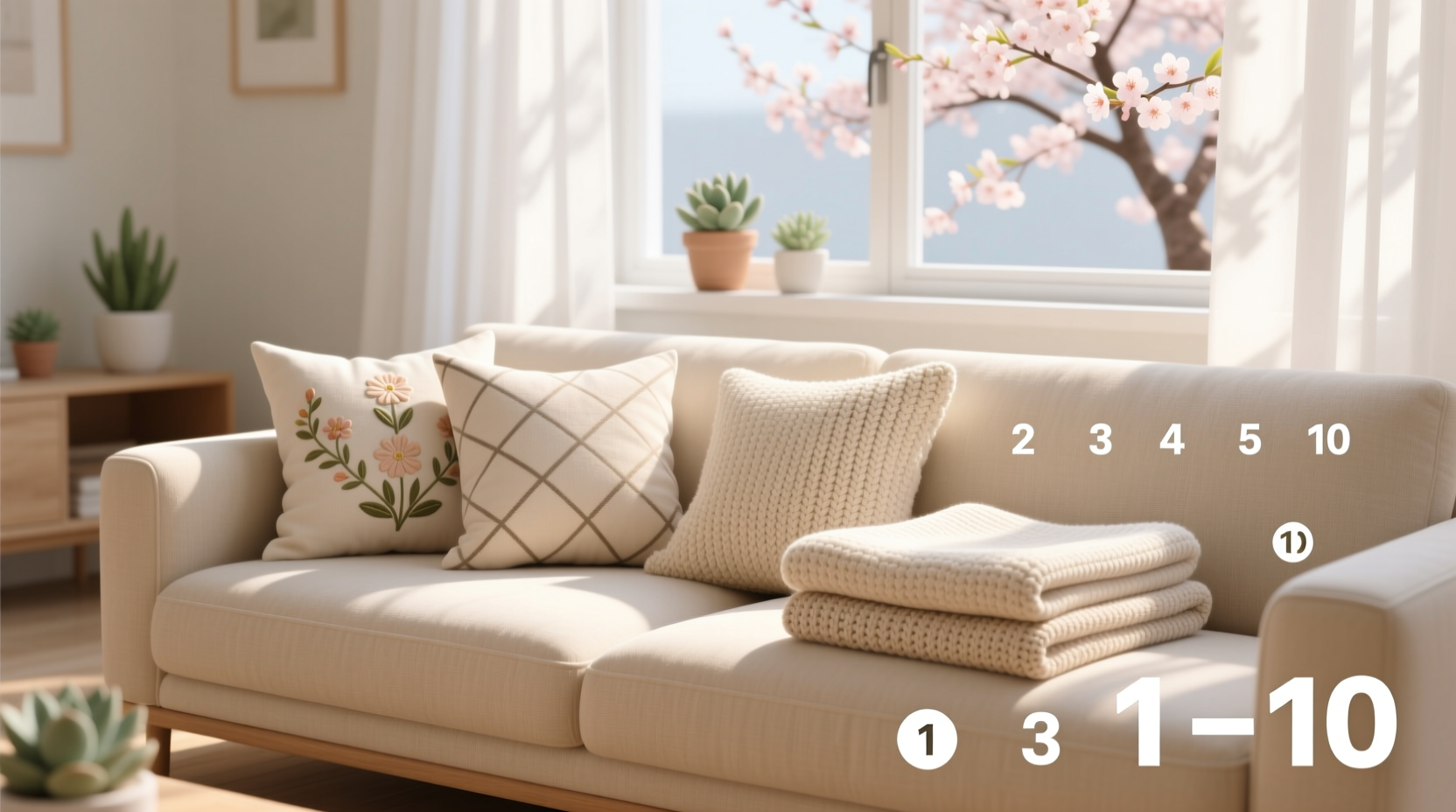 10 musts for spring cleaning wash throw pillows blankets