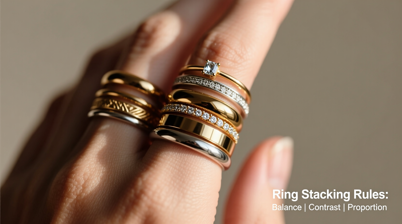 why do people stack multiple rings on one finger styling rules for ring curation