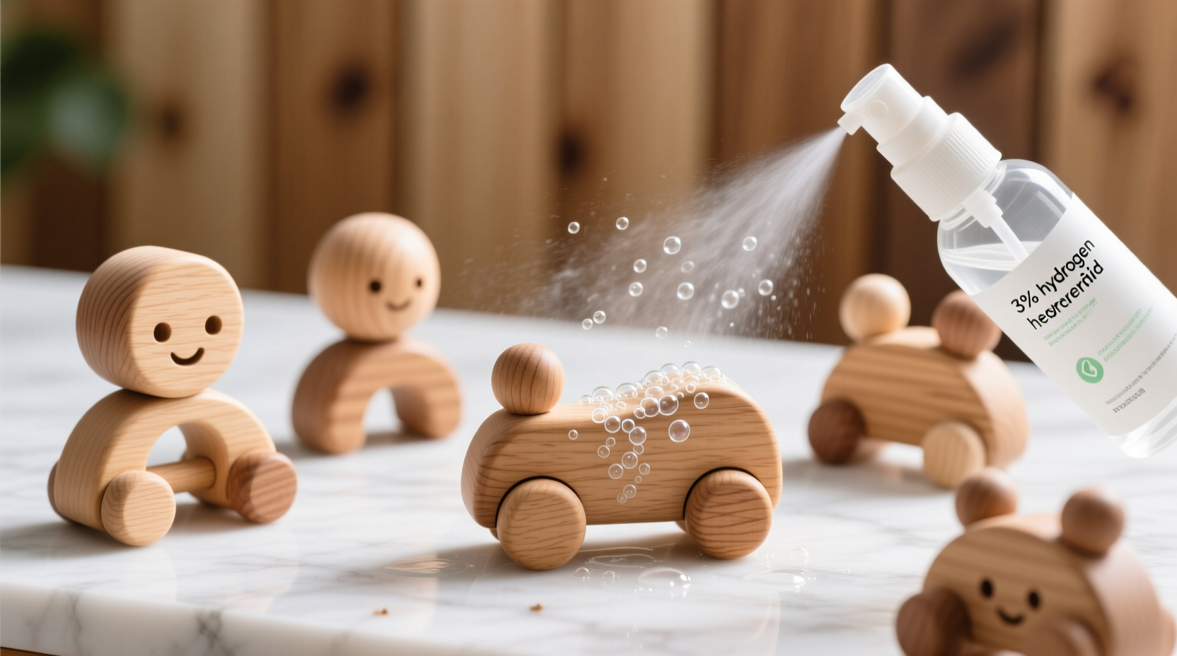 eco friendly cleaning sanitize wooden toys safely