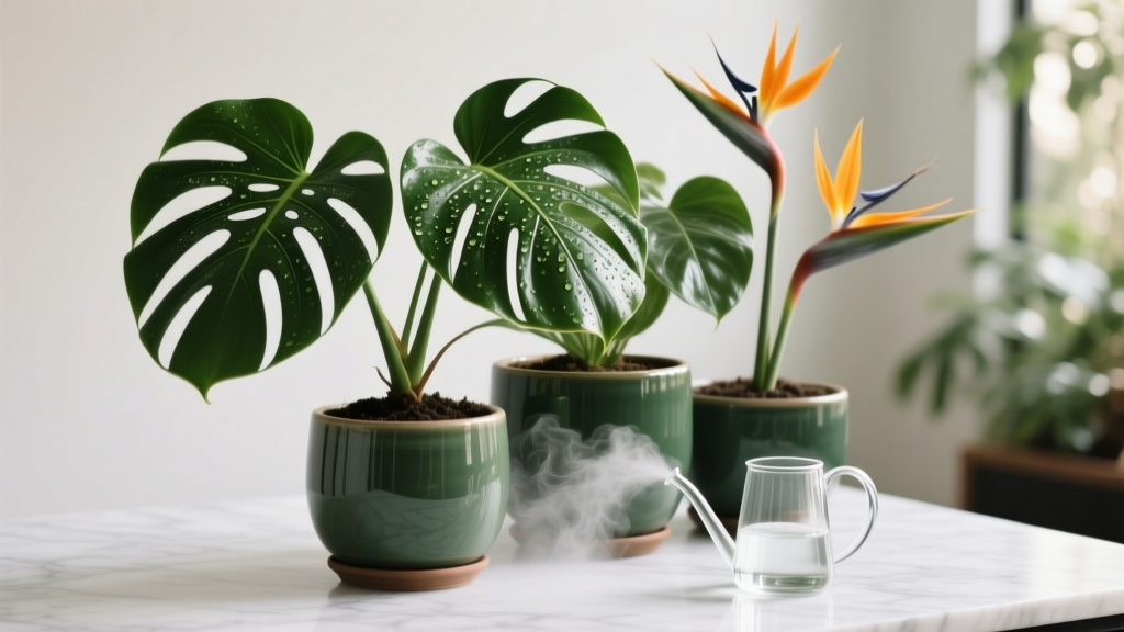 Outdoor Watering Method for Huge Indoor Plants