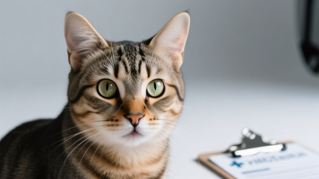Does a cat with feline leukemia exhibit normal behavior?...