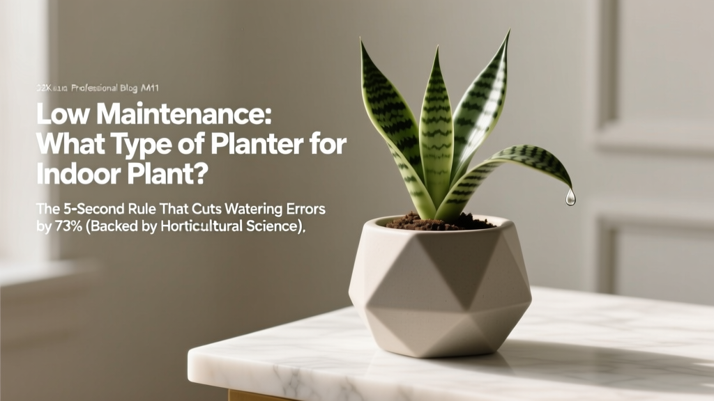 Best Low Maintenance Planter for Indoor Plants (2026)