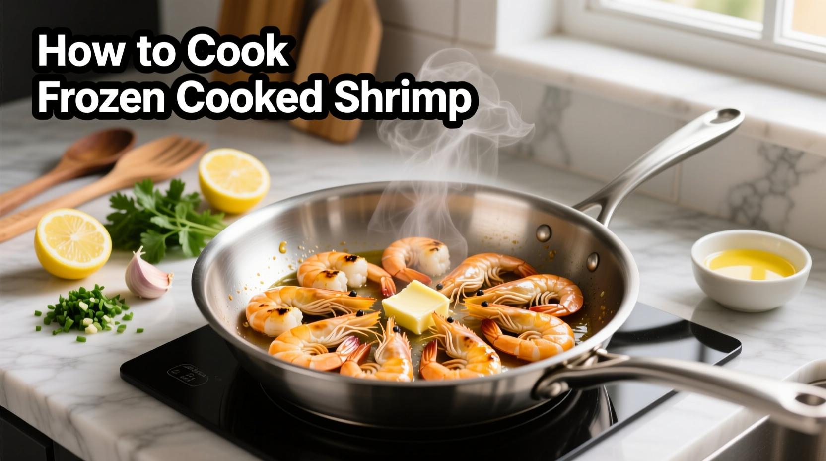 how to cook frozen cooked shrimp