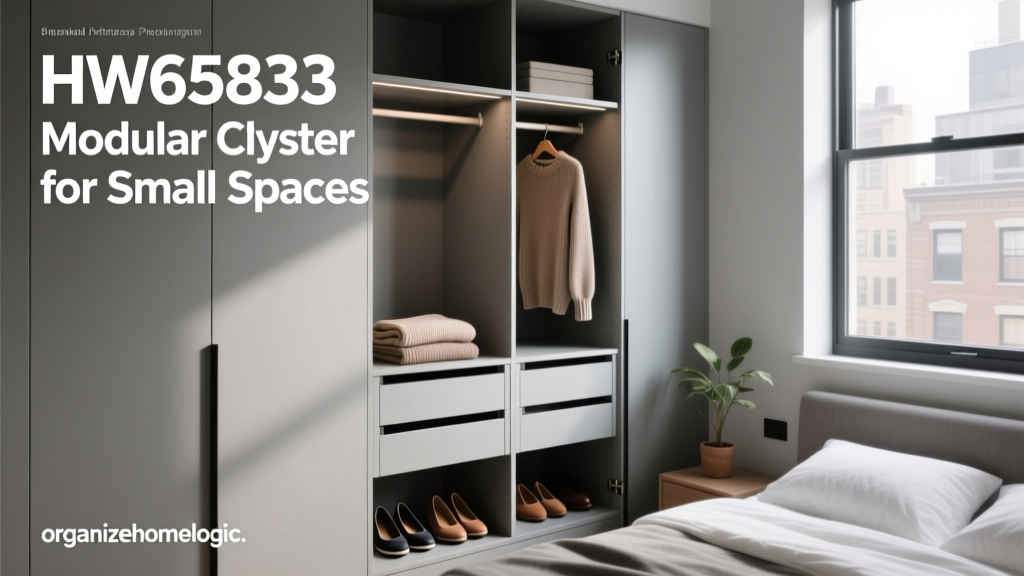 HW65833 Modular Closet System for Small Spaces