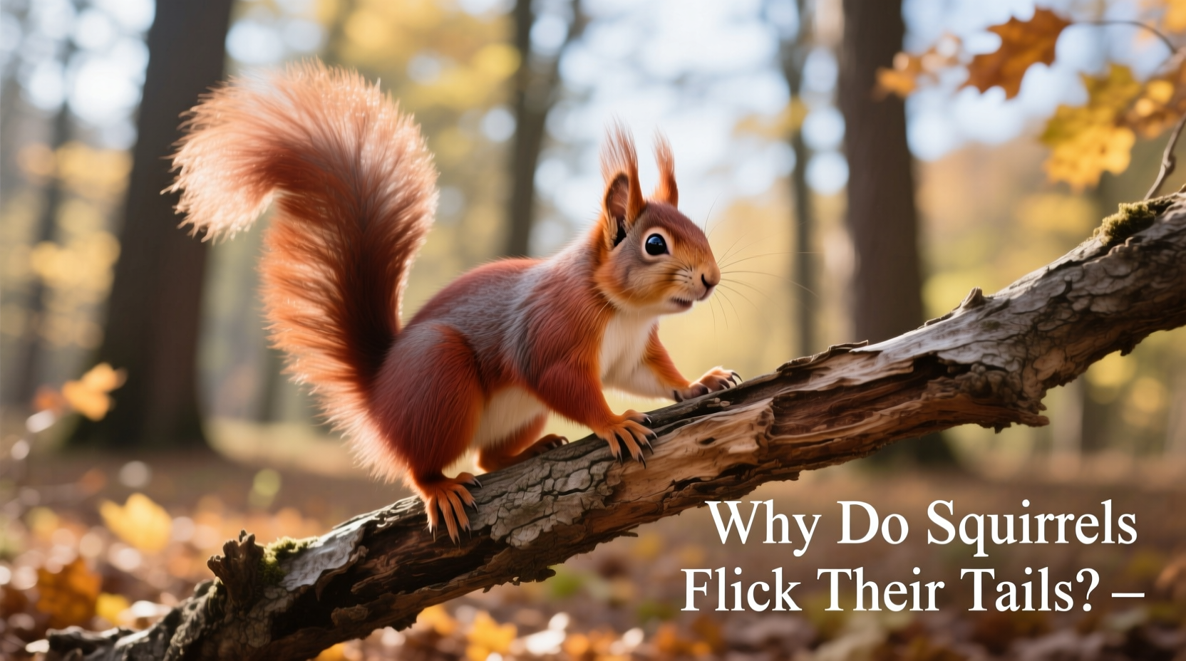 why do squirrels flick their tails when they see predators nearby