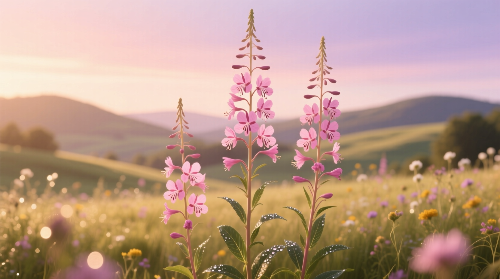 tall pink flowering plants