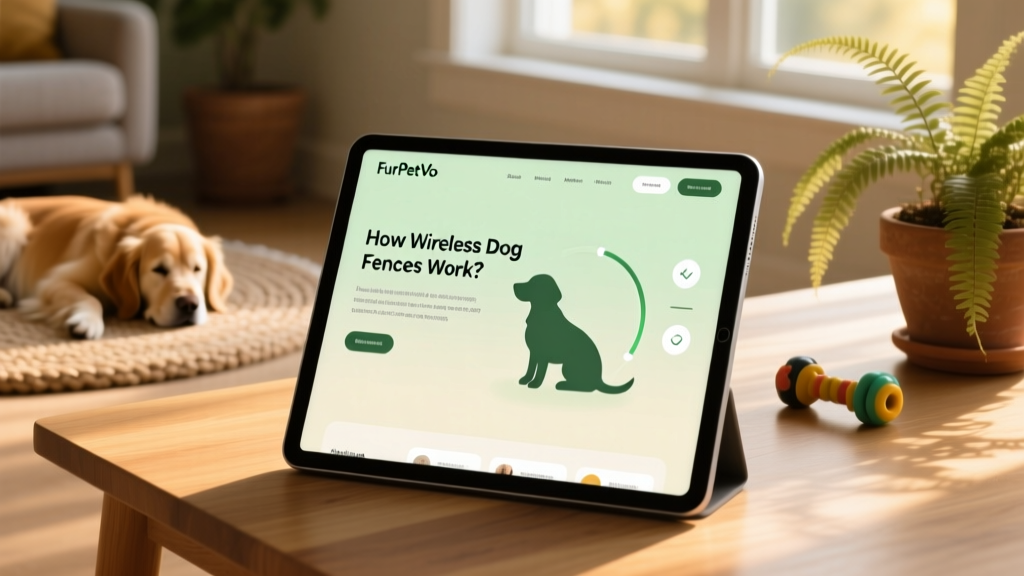 Screenshot of the FurPetVo website showing a calming training module interface