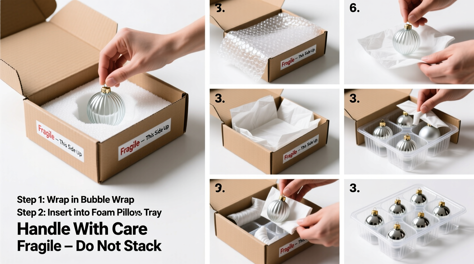 how to pack fragile ornaments for shipping without breakage