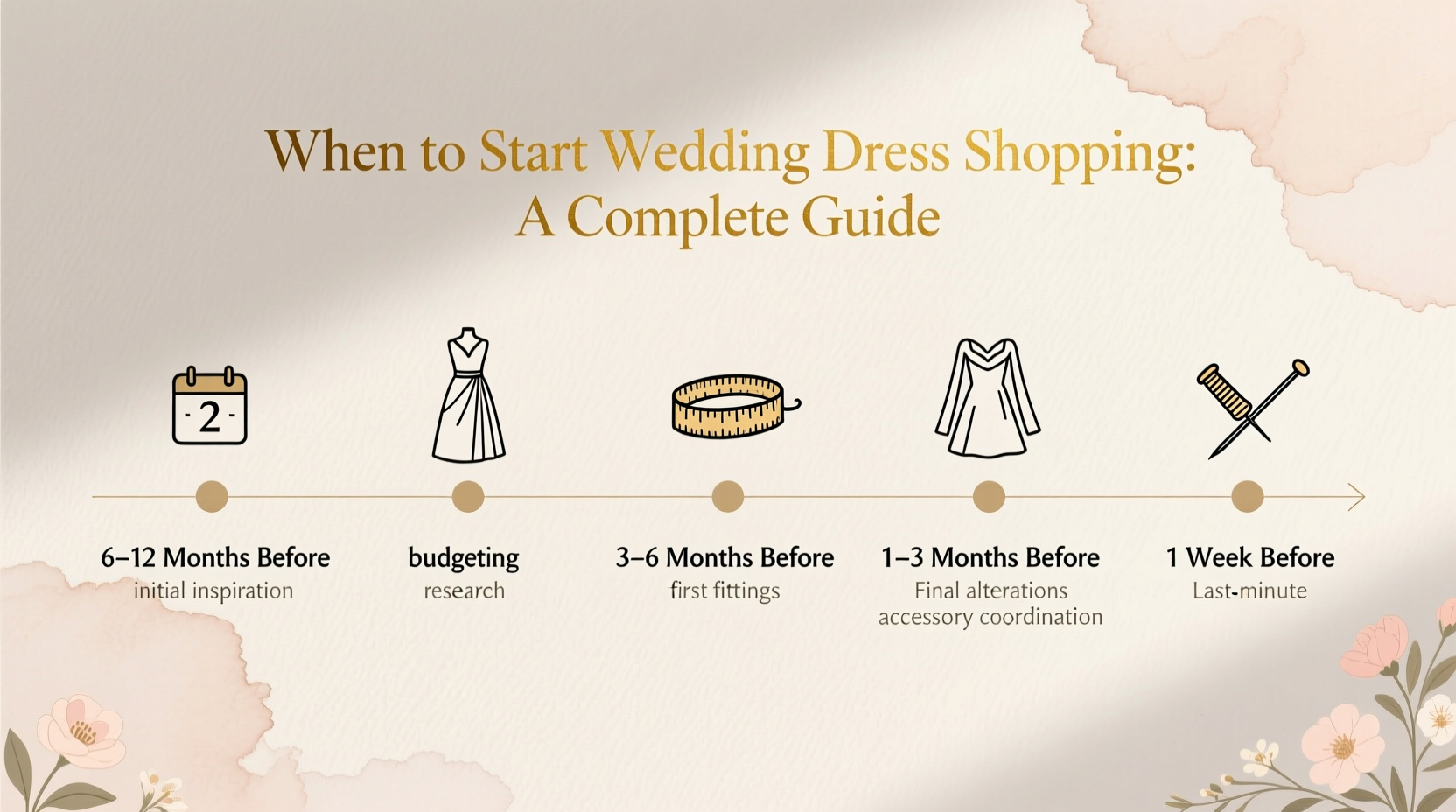 when should you go wedding dress shopping