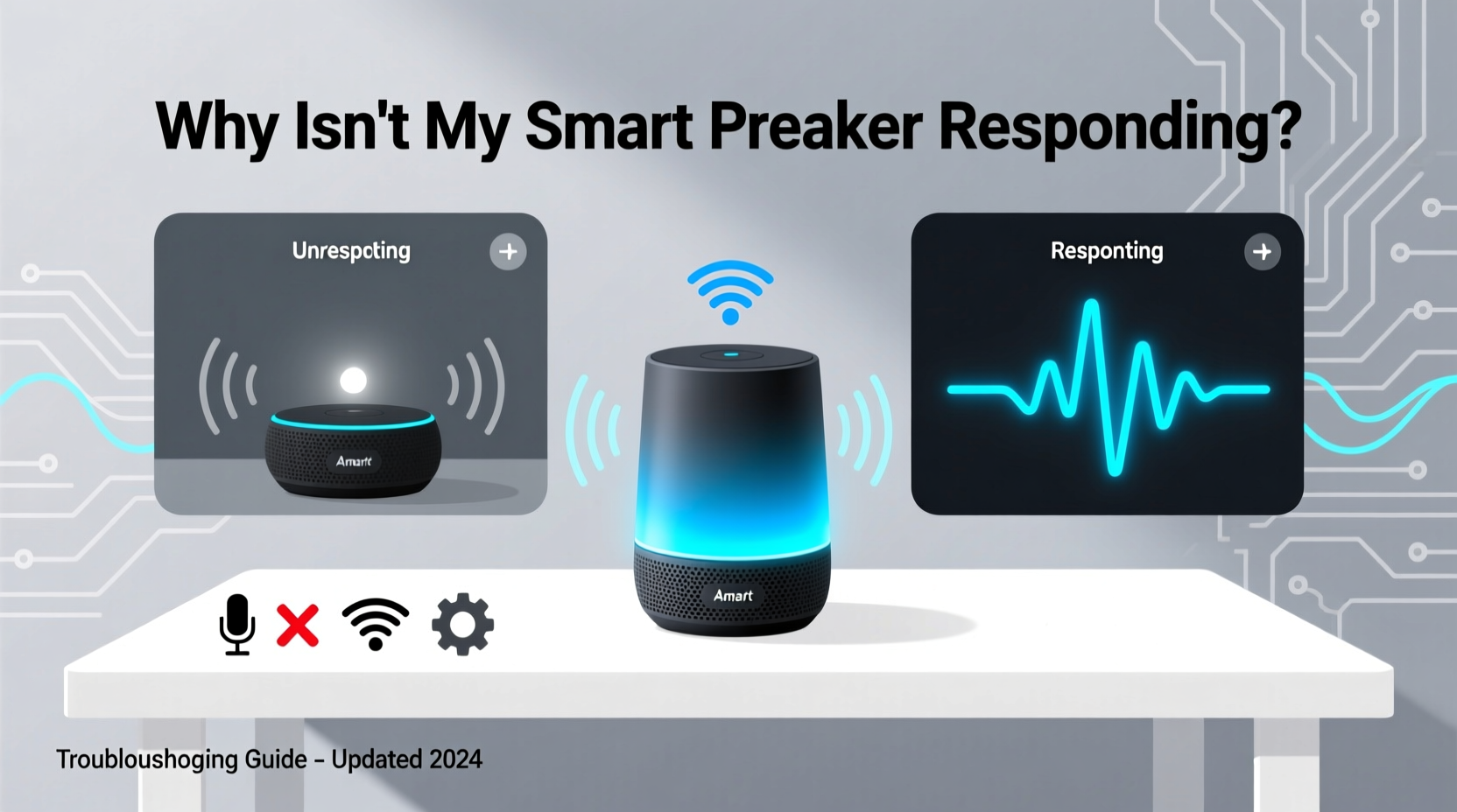 why is my smart speaker not responding to voice commands reliably