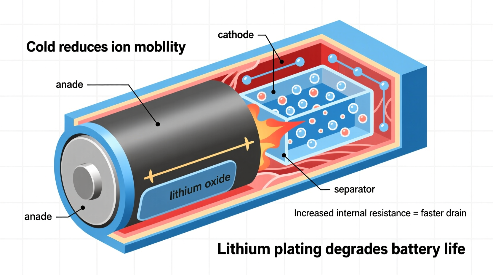 why does my phone battery drain faster in the cold scientific explanation
