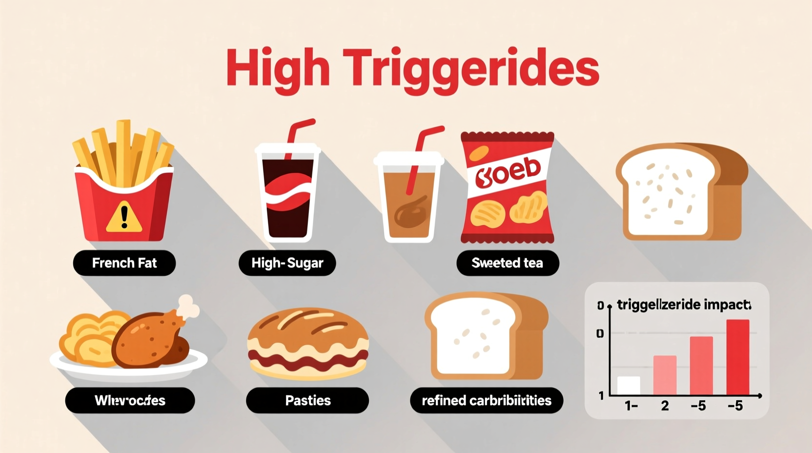 what foods raise triglycerides