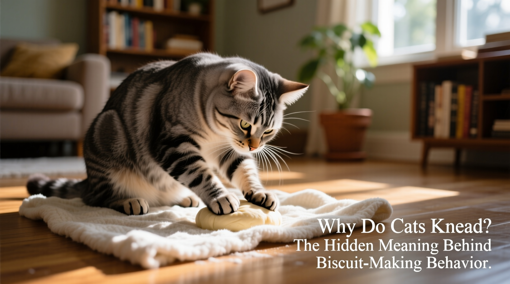why do cats knead blankets meaning behind the biscuit making behavior