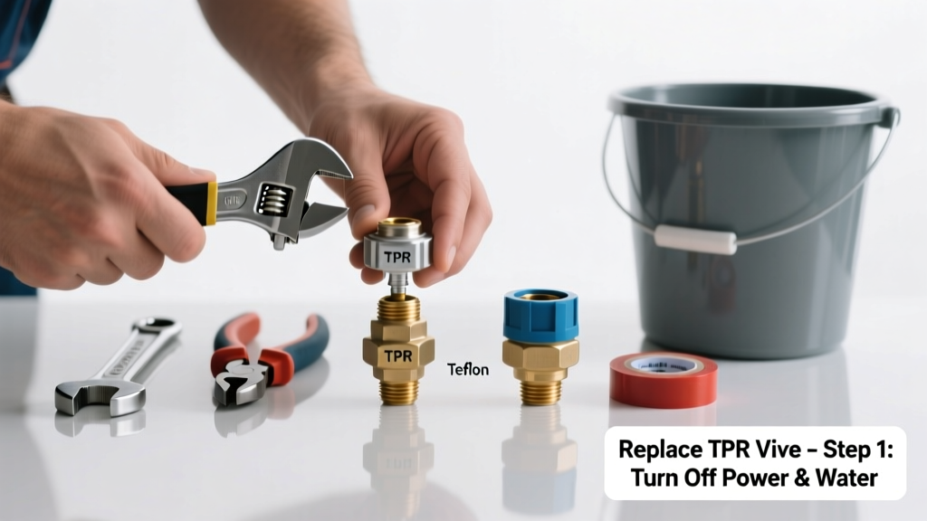 How to Replace a Leaking Water Heater TPR Valve