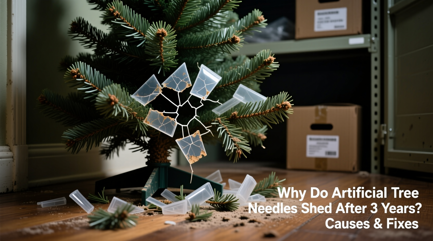 why does my artificial tree shed plastic needles even after 3 years of storage causes and fixes