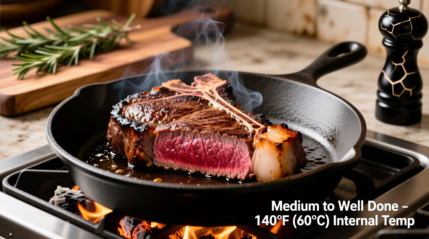 how to cook medium to well done steak