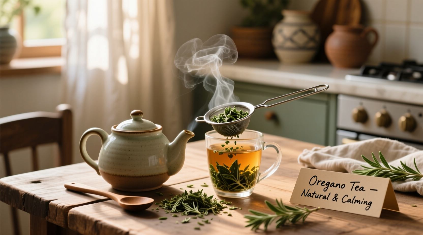 5 Steps to Perfect Oregano Tea | TheHomeSprouts