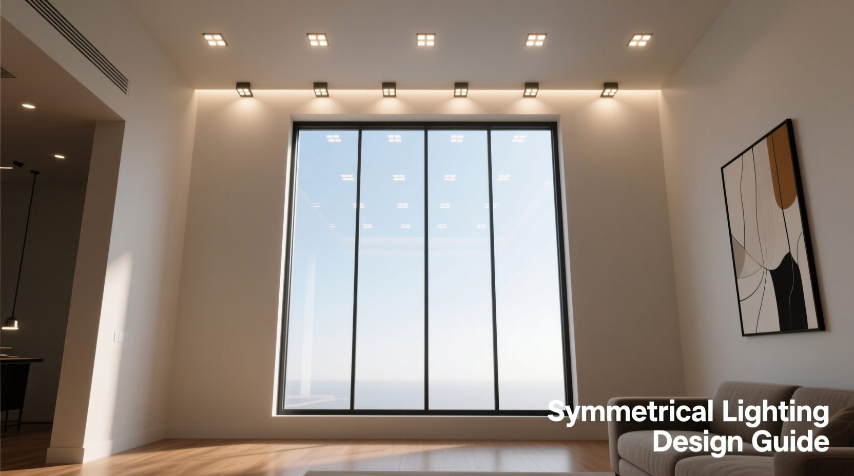 why do my lights look uneven on tall windows and how to achieve symmetrical spacing