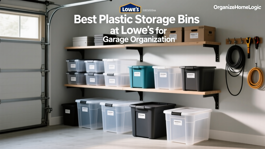 Best Plastic Storage Bins at Lowe’s for Garage Organization
