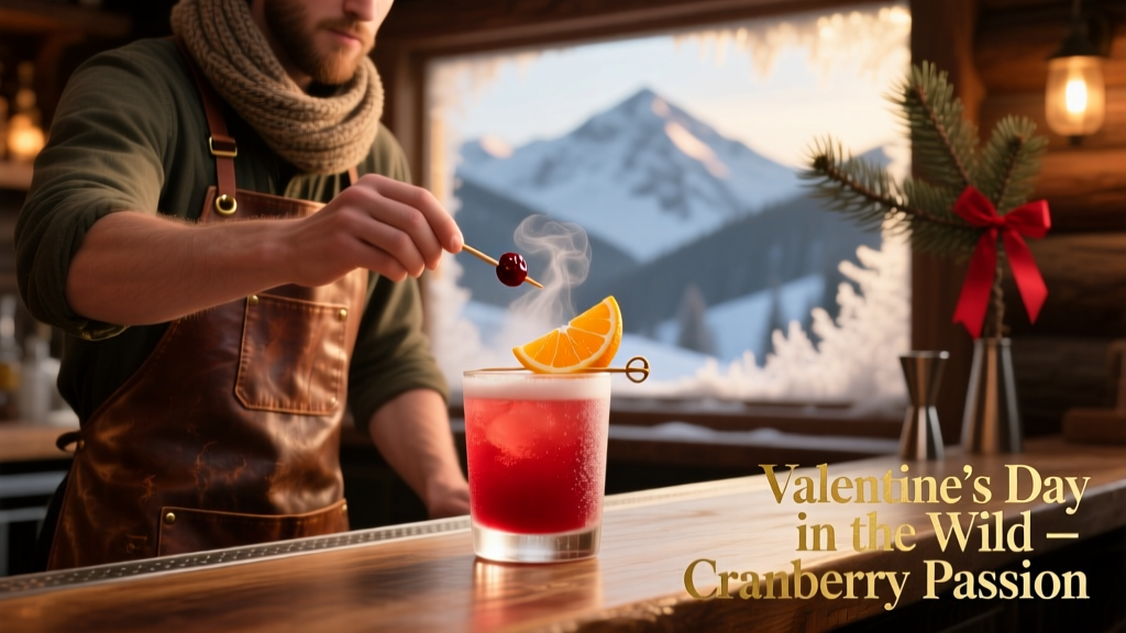 Backcountry Bartender: Valentine’s Day Cranberry Passion Cocktail — A Wilderness-Ready Love Potion