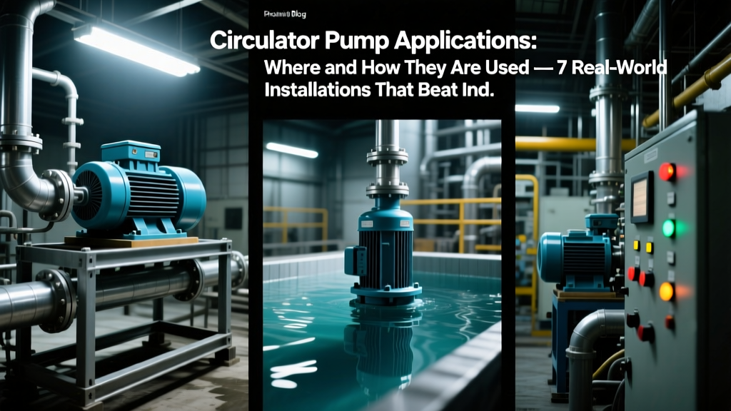 Circulator Pump Applications: Real-World Efficiency Data