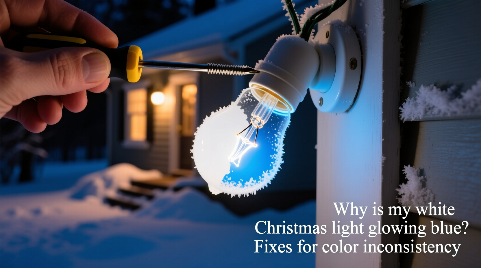 Light Inconsistency Why Is My White Christmas Light Glowing Blue Fixes For Color Inconsistency