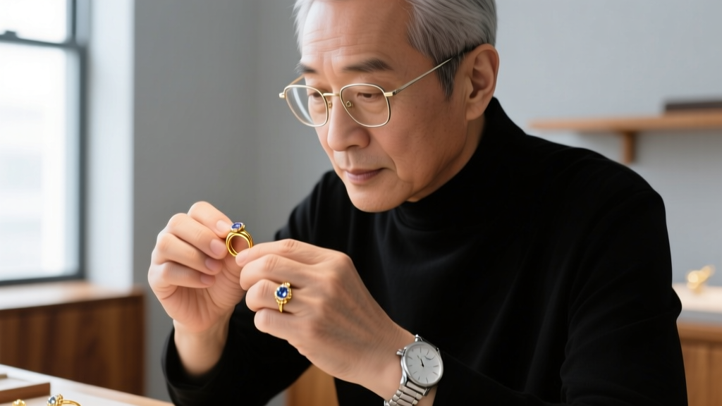 Close-up of a jeweler