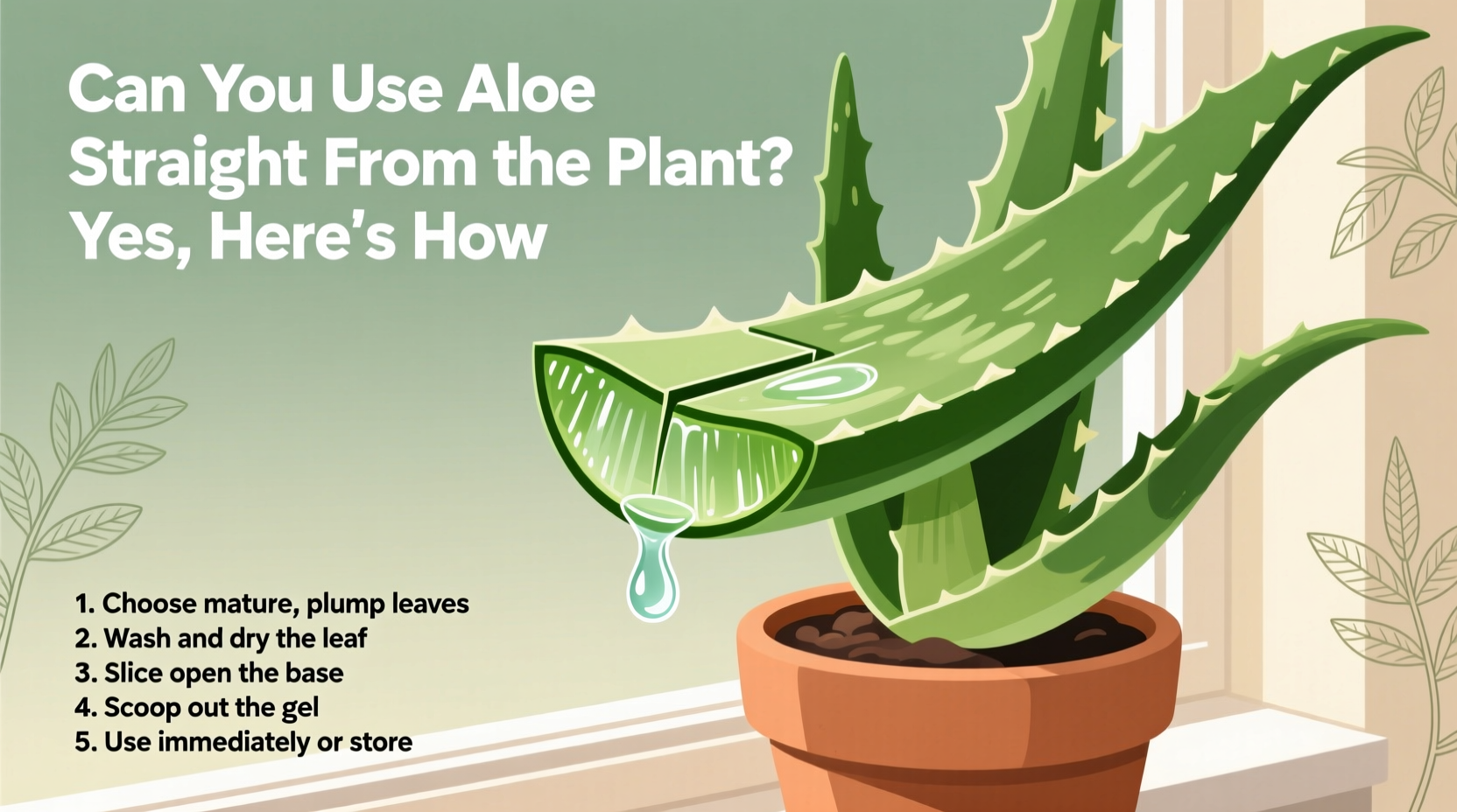 Fresh Aloe Gel: 3 Ways to Use It | TheHomeSprouts