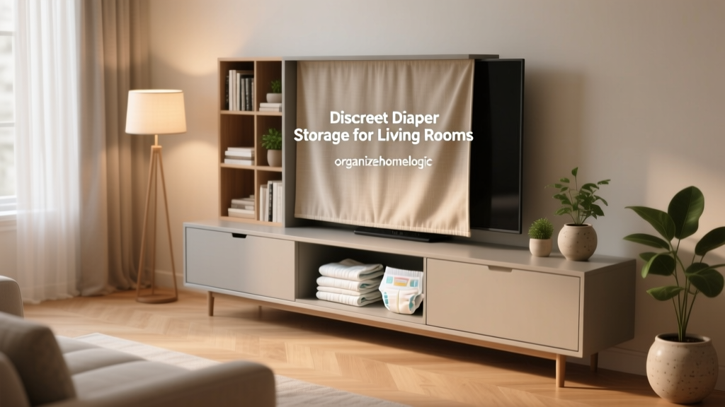 Discreet Diaper Storage for Living Rooms