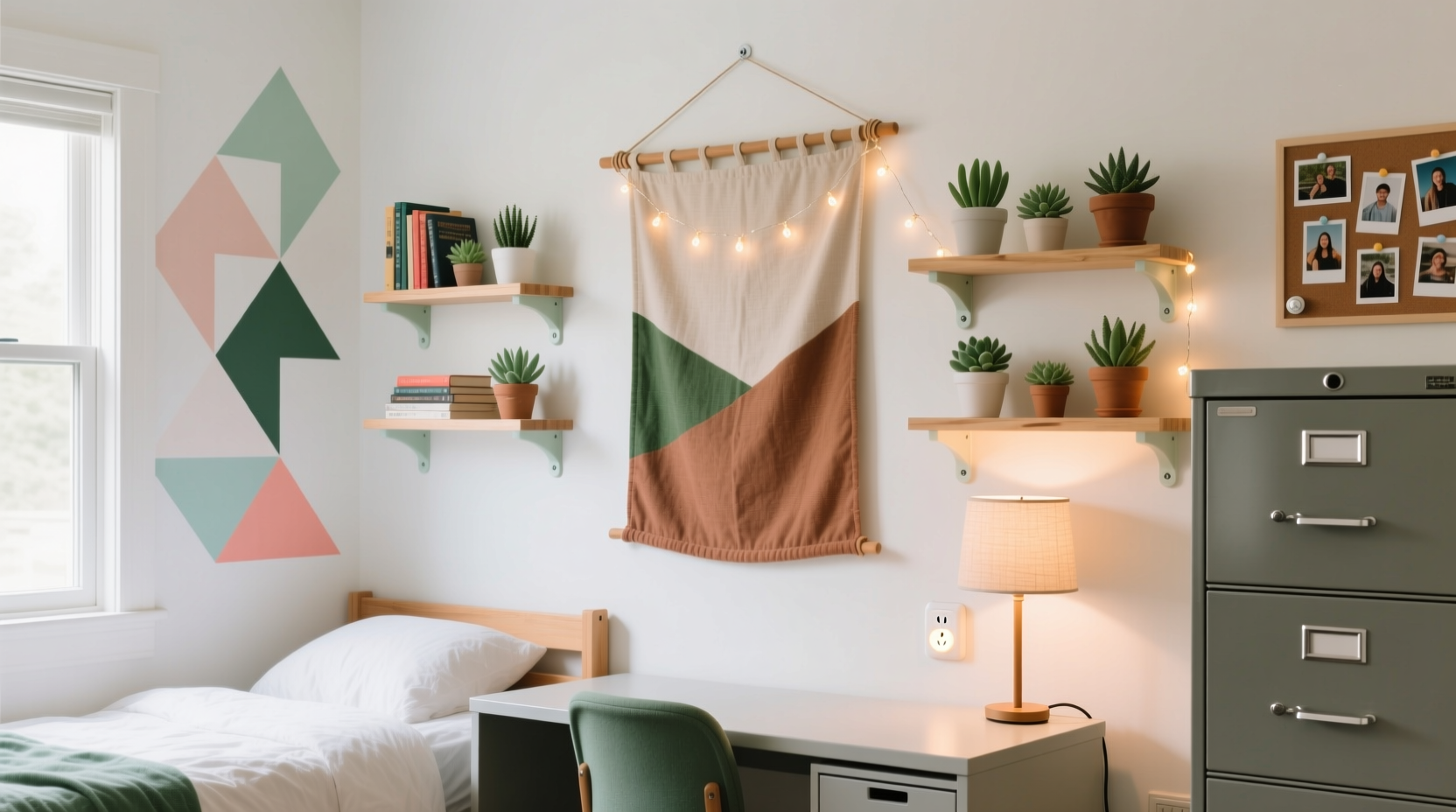 how to decorate a dorm room on a budget with zero damage to walls
