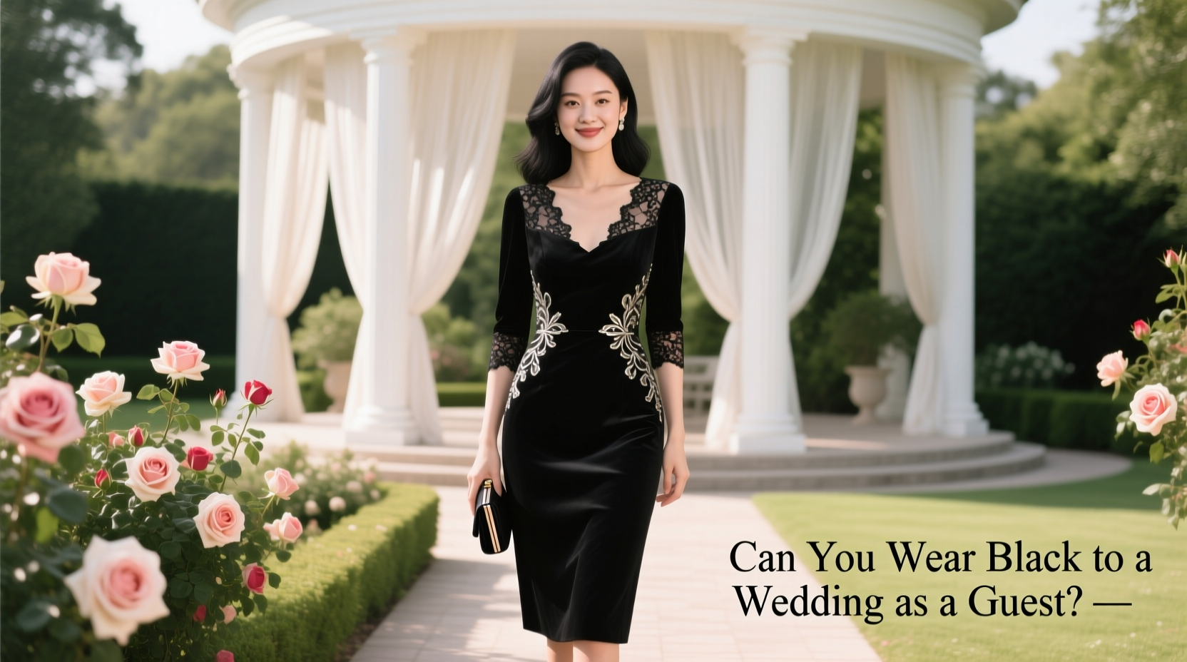 can you wear black to a wedding as a guest