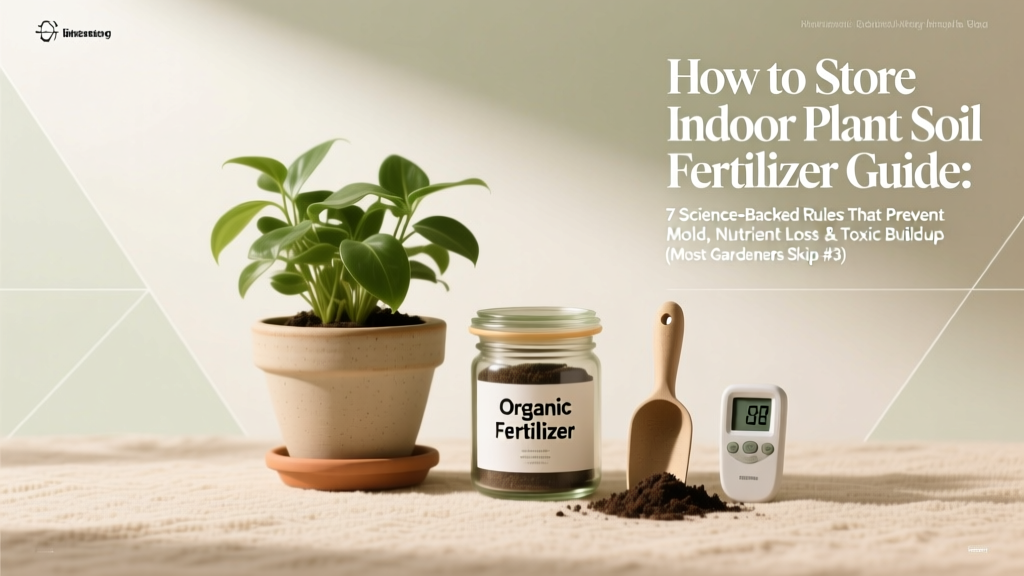 Indoor Plant Soil & Fertilizer Storage Guide (2026)