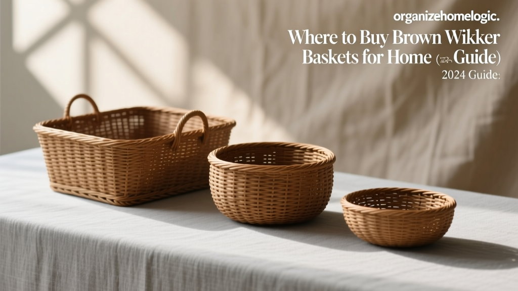 Where to Buy Brown Wicker Baskets for Home (2024 Guide)