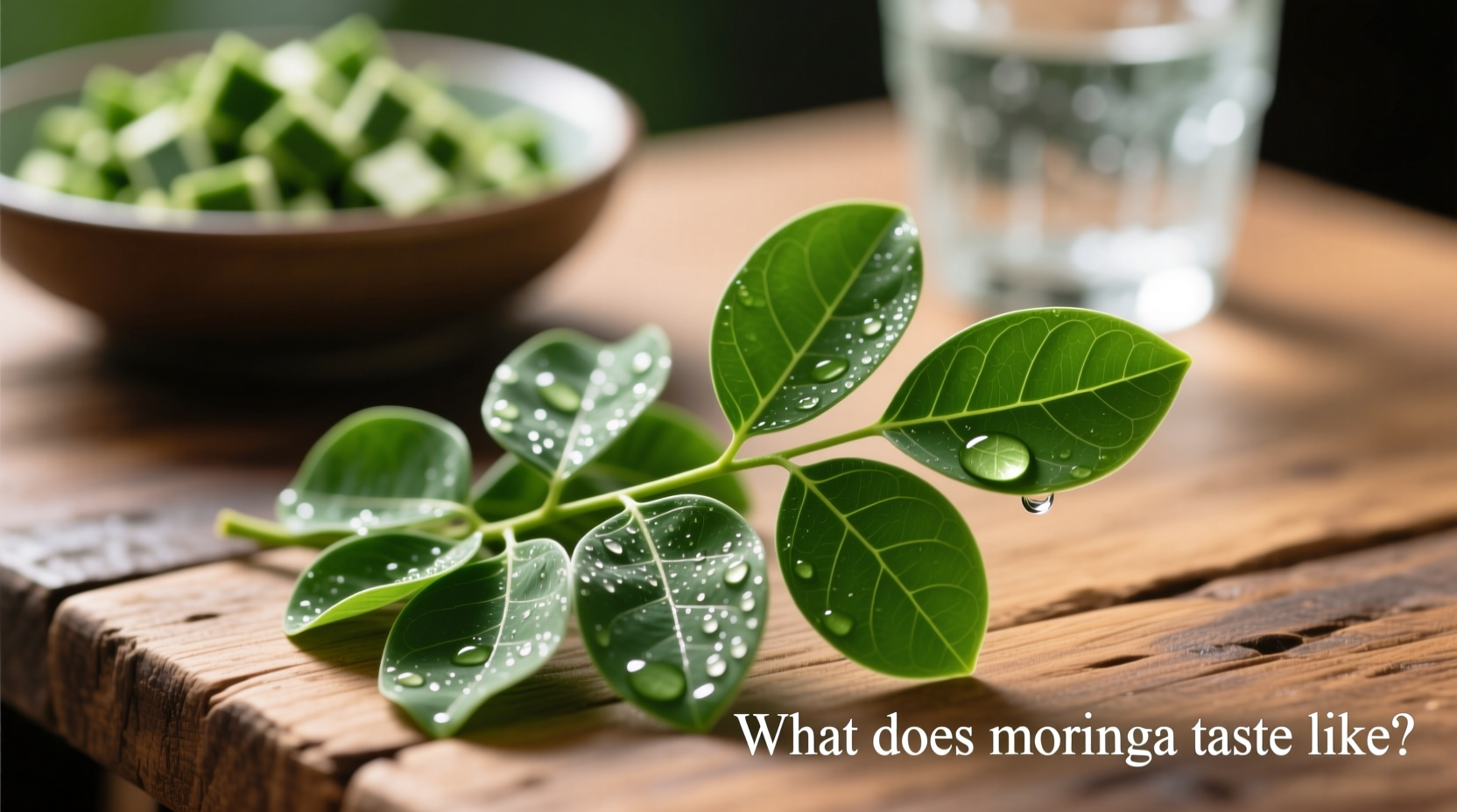 what does moringa taste like