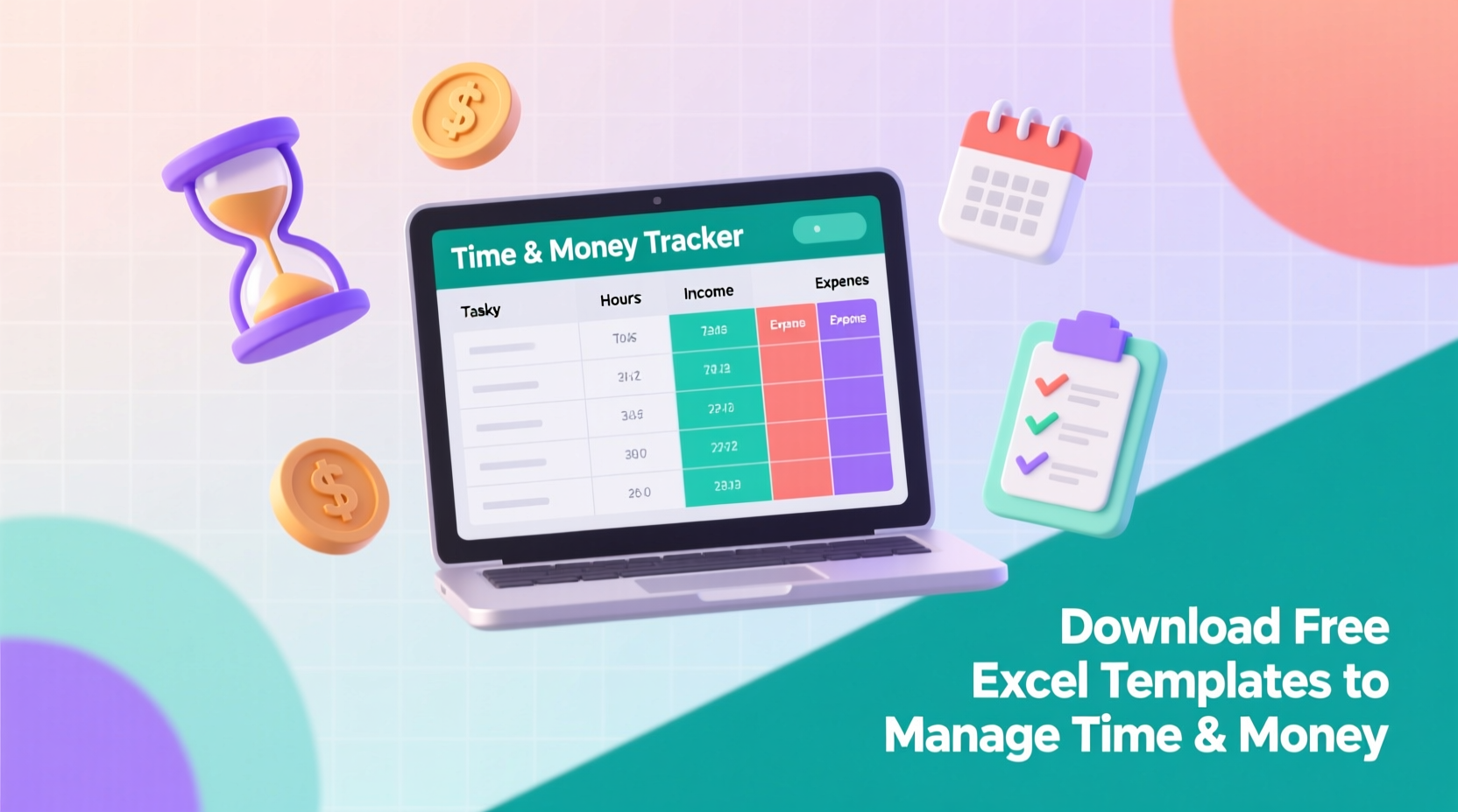 download free excel templates to manage time money or