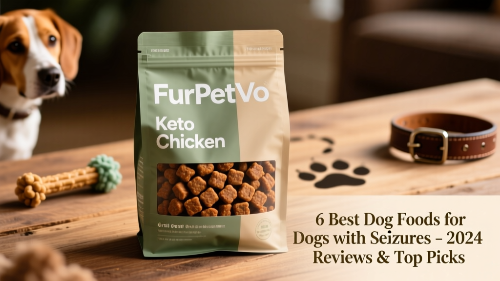 Kibble bag labeled 'FurPetVo Keto Chicken' with visible kibble close-up showing uniform, meaty pieces and no grains