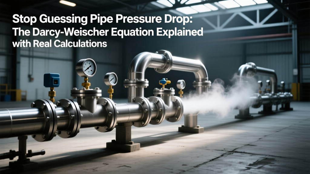 Darcy-Weisbach Equation: Pipe Pressure Drop Solved