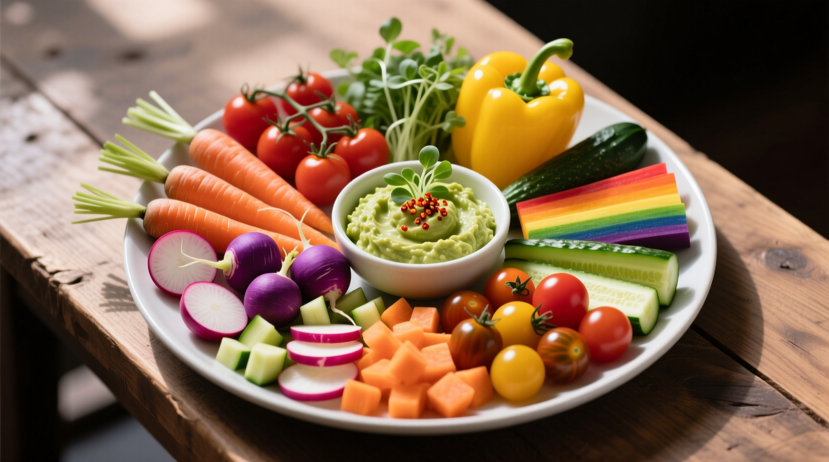 how to put together an awesome vegetable platter