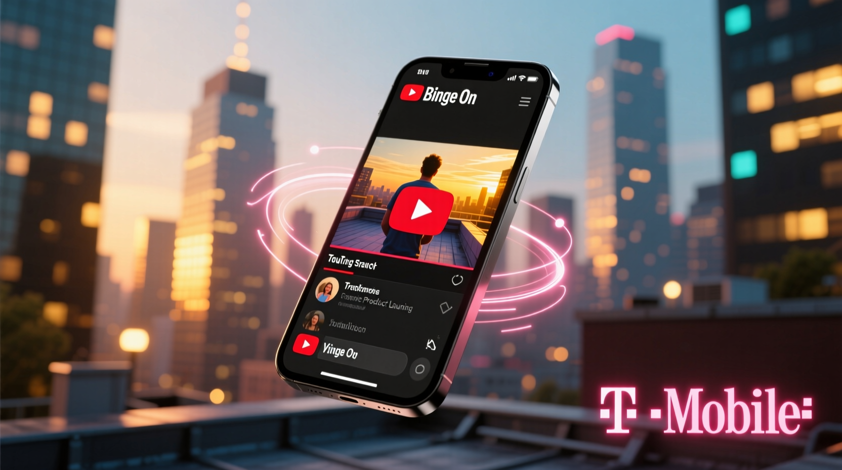 t mobile adds youtube to binge on service