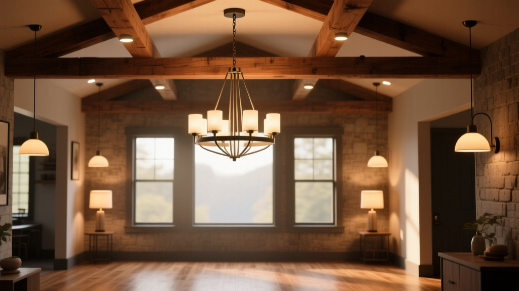 Chandelier Size Calculator for Exposed Beam Rooms