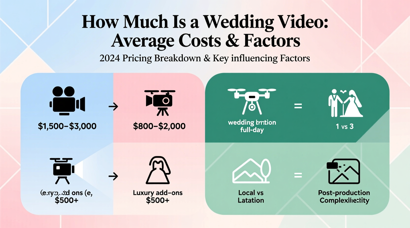 how much is a wedding video